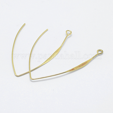 Латунные крючки для сережек KK-F728-03G-NF-1