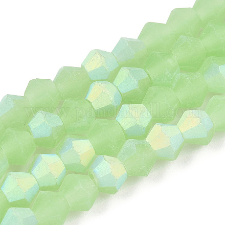 Нити биконусов из матового стекла EGLA-A039-J4mm-MB01-1