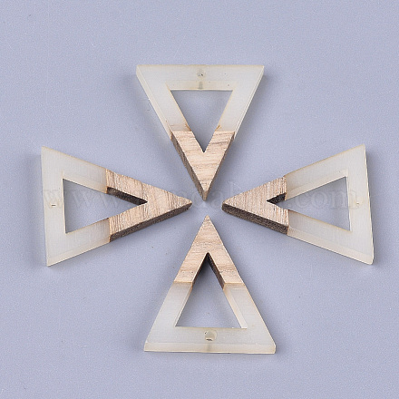 Подвески из смолы и ореха X-RESI-S358-56B-1