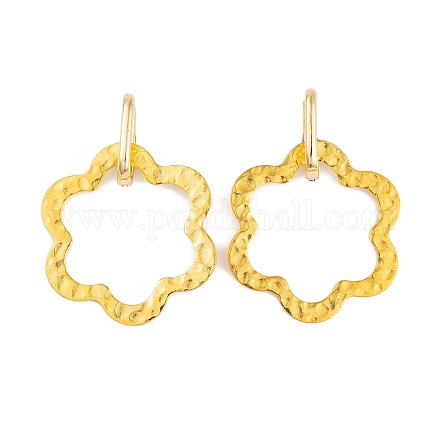 Серьги из латуни с покрытием стойки EJEW-S219-01G-1