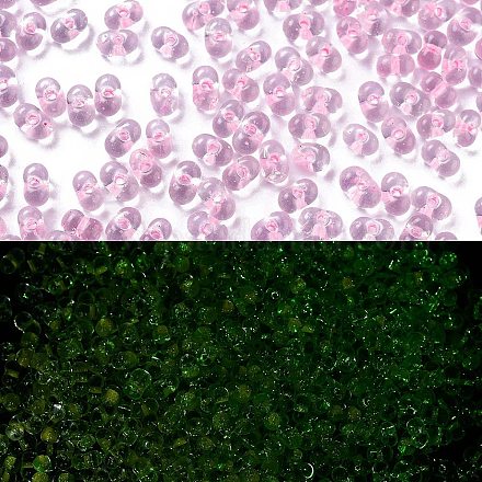 Светящиеся стеклянные бусины SEED-A033-07N-1