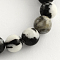 Round Natural Zebra Jasper Beads Strands, 10.5mm, Hole: 1.2mm, about 37~40pcs/strand, 14.9~15.1 inch(38~38.5cm)