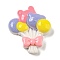 Birthday Theme Opaque Resin Decoden Cabochons, Cartoon Cabochons, for Jewelry Making, Balloon, 33x28.5x9mm