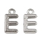 304 Stainless Steel Charms, Polished, Stainless Steel Color, Letter E, 9x5x2mm, Hole: 1.2mm
