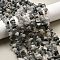Natural Blue Rabbit Fur Rutilated Quartz Beads Strands, Chip, 6~15x5~8x2~8mm, Hole: 0.8mm, about 229~235pcs/strand, 30.31~31.30''(77~79.5cm)