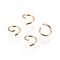 304 Stainless Steel Open Jump Rings, Golden, 21 Gauge, 5x0.7mm, Inner Diameter: 3mm, about 1000pcs/bag