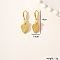 Luxury Vintage Exaggerated Metal Leaf Earrings for Party Gift Banquet Wear
