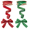 arricraft 20 Yards × 1 Inch Single Side Glitter Ribbon, with Paillette Satin Ribbon Roll for Wedding, Gift Wrapping Hair Bows Flower Arranging Home Decorating ( Red&Green)