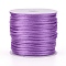 Nylon Cord, Satin Rattail Cord, for Beading Jewelry Making, Chinese Knotting, Lilac, 1.5mm, about 16.4 yards(15m)/roll