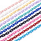 ABS Plastic Cable Chains, Mixed Color, 13.5~14x8x2mm, 14.9 inch~15.35 inch(38~39cm)/strand