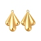 Ion Plating(IP) 304 Stainless Steel Pendants, Leaf, Real 18K Gold Plated, 20x13x1.5mm, Hole: 1.4mm