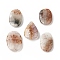 Natural Quartz Pendants, Geometric Charms, Teardrop & Oval & Rectangle, Mixed Shapes, 41~44x23~27.5x8~9mm, Hole: 1.5~2.5mm