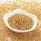TOHO Japanese Seed Beads, Two Cut Hexagon, (22B) Silver Lined Medium Topaz, 11/0, 2x2mm, Hole: 0.6mm, about 44000pcs/pound