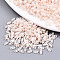 2-Hole Glass Seed Beads, Opaque Colours Rainbow, Rectangle, Floral White, 4.5~5x2x1~1.5mm, Hole: 0.5~0.8mm, about 4000pcs/bag