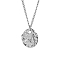 Non-Tarnish Stainless Steel Pendant Necklaces for Women, Twist Oval, Stainless Steel Color, 17.72 inch(45cm)