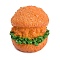 Resin Mini Model, Imitation Hamberger, Micro Landscape Decoration Accessories, Pretending Prop Decorations, 21.5x21.5x22.5mm