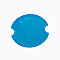 Plastic Jewelry Ring Display Planks, Flat Round, Dodger Blue, 3.9x3.7cm