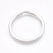 Alloy Split Key Rings, Keychain Clasp Findings, Platinum, 32~33x2.5mm, Inner Diameter: 26mm