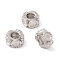 Non-Tarnish 304 Stainless Steel European Beads, Large Hole Beads, Manual Polishing, Column, Stainless Steel Color, 10.2x10.2x5.5mm, Hole: 4.5mm