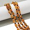 Raw Rough Natural Amber Beads Strands, Nuggets & Round, 7.5~11x5.5~7.5mm, Hole: 1mm, about 28~32pcs/strand, 14.57~15.94 inch(37~40.5cm)
