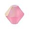 Preciosa® Crystal Beads, Czech Crystal, Bicone(451 69 302 Rondelle), 70010 20019 Rose AB Matt, 4mm, Hole: 0.8mm