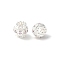 Brass Micro Pave Cubic Zirconia European Beads, Barrel, Rack Plating, Lasting Plated, Cadmium Free & Lead Free, Lavender Blush, 8x7.5mm, Hole: 4mm