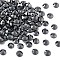 Preciosa® Crystal Hotfix Flatback Stones, Czech Crystal, Round(438 11 612 Chaton Rose VIVA 12 ®), 23980 272 Hematite, SS12(3.3~3.5mm)