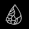 Non-Tarnish 201 Stainless Steel Pendants, Laser Cut, Teardrop with Flower, Stainless Steel Color, 34x24.5x1mm, Hole: 1.6mm