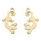 Ion Plating(IP) 201 Stainless Steel Pendants, Halloween Style, Gecko, Real 18K Gold Plated, 15.5x8x1mm, Hole: 1.2mm