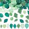 SUNNYCLUE 1 Box 80Pcs Leaves Charm Leaf Charms Bulk Glass Plant Bead Charm Green Leaf Charms for Jewelry Making Charm Spring Summer DIY Necklace Bracelets Earrings Keychain Supplies Adult Women Craft