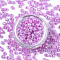 (Repacking Service Available) Glass Seed Beads, Ceylon, Round, Violet, 12/0, 2mm, Hole: 1mm, about 12g/bag