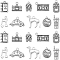 60Pcs 10 Styles Tibetan Style Alloy Pendants, Mixed Shapes, Mixed Color, 12~21x9~22.6x1~9.5mm, Hole: 1.2~2mm, 6pcs/style