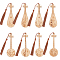 8 Pcs 8 Styles Pipa Bamboo Bookmarks, Bisque Vintage Style Bookmark with Tassel Ruan Pipa Bookmarks Musical Instrument Shape Book Marks for Teacher Student Gift