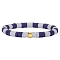Polymer Clay Heishi Surfer Stretch Bracelet with 304 Stainless Steel Beaded, Preppy Bracelet, Slate Blue, Inner Diameter: 2 inch(5.2cm)