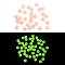 Opaque Luminous Acrylic Beads, Glow in the Dark Beads, Round, Light Salmon, 4mm, Hole: 1mm, about 16666pcs/500g