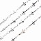 Non-Tarnish 201 Stainless Steel Cross & Oval Link Chains, Soldered, Stainless Steel Color, 13.5x5x1.5mm, about 3.28 Feet(1m)/Strand