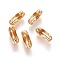 304 Stainless Steel Ball Chain Connectors, Real 18K Gold Plated, 9x3.5mm, Fit for 2.4mm ball chain