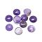 Natural Amethyst Cabochons, Half Round, 10x3~4mm
