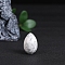Natural Howlite Egg Figurines Statues for Home Office Desktop Decoration, 30x20mm