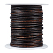 20M Round Cowhide Leather Cord, Jewelry Cord, Jewelry Making Material, Coconut Brown, 2mm, about 21.87 Yards(20m)/Roll