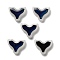 Glass Beads, Temperature Sensing Color Changing Beads, Mermaid Tail, WhiteSmoke, 12x15x5mm, Hole: 1.2mm