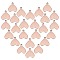 Brass Charms, Stamping Blank Tag, Long-Lasting Plated, Heart, Brushed Red Copper, 12x11x1mm, Hole: 1mm, 30pcs/box