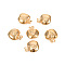 304 Stainless Steel Charms, Apple, Golden, 13x11x5mm, Hole: 1mm