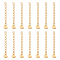 15Pcs 304 Stainless Steel Curb Chain Extender, Golden, 54mm, Hole: 2.5mm
