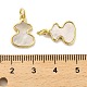 Латунные подвески из ракушек KK-K365-08C-G-3
