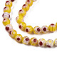 Круглые Millefiori стеклянные бусины нити LK-P001-38-3