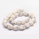 Естественно Howlite шарик нити G-K153-D15-2