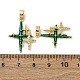 Латунные микро проложить кубического циркония подвески KK-F903-07G-3