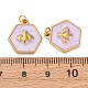 Подвески из нержавеющей стали 304 с эмалью STAS-U061-37G-C06-3