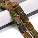 Природные Unakite бисер нитей G-T047-B27-01-2